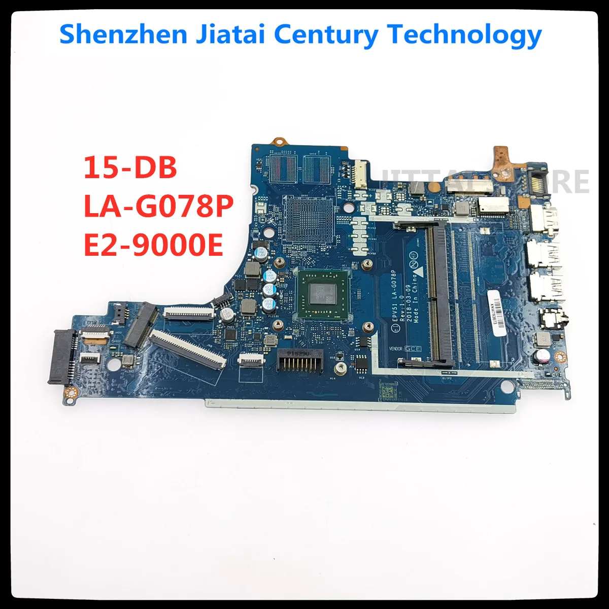

L20479-601 L20479-501 L20479-001 EPV51 LA-G078P For HP 15-DB 15T-DB Laptop Motherboard With E2-9000E CPU DDR4 100% test work