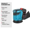 3 Speed 125mm Sandpaper Wood Grinder Polishing Machine Sander Random Orbit Electric Sander Power Tools For Makita 18V Battery 2