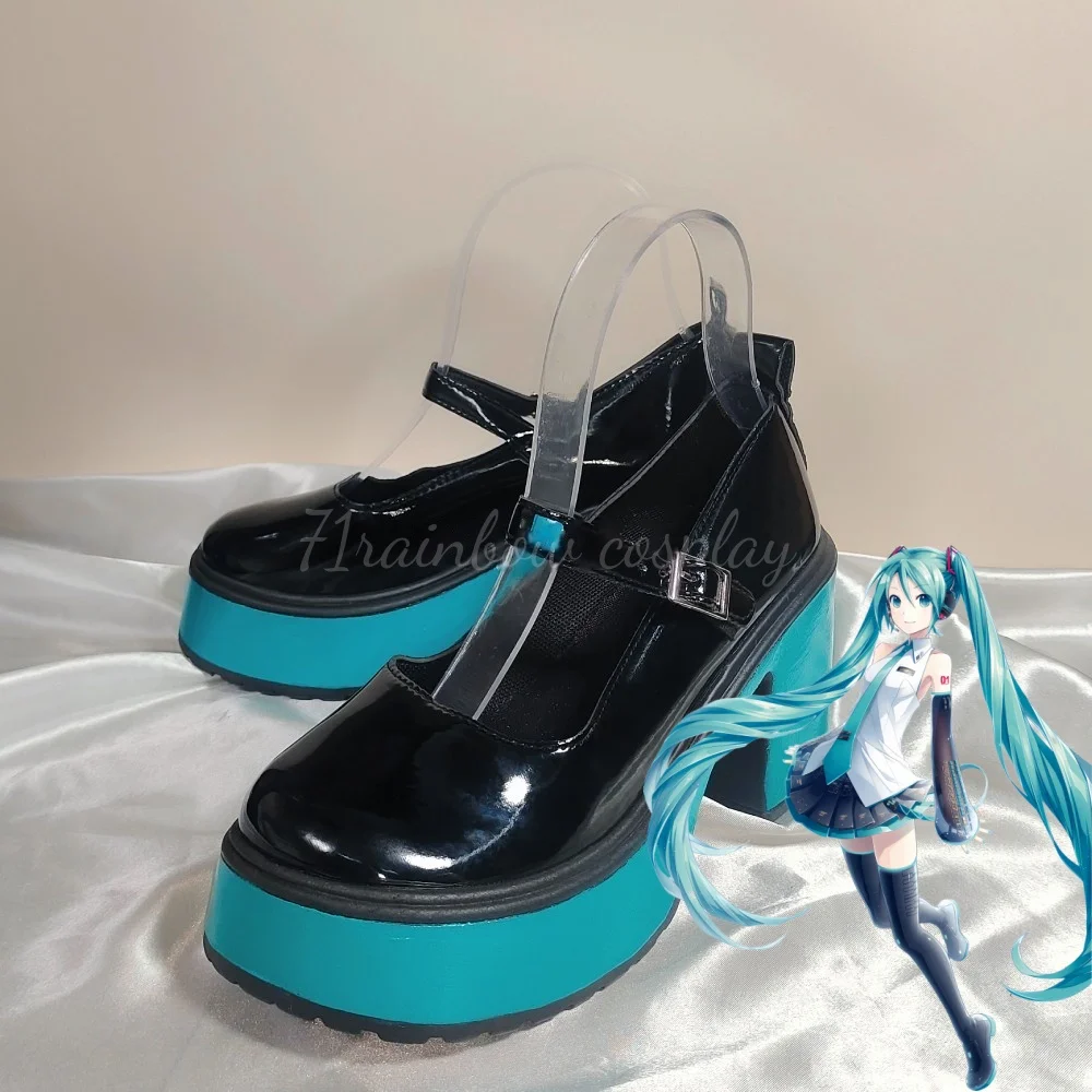 Cosplay Shoes Fur Boots Anime Mikku JK Formula Cosplay Shoes Miku Cosplay Boots