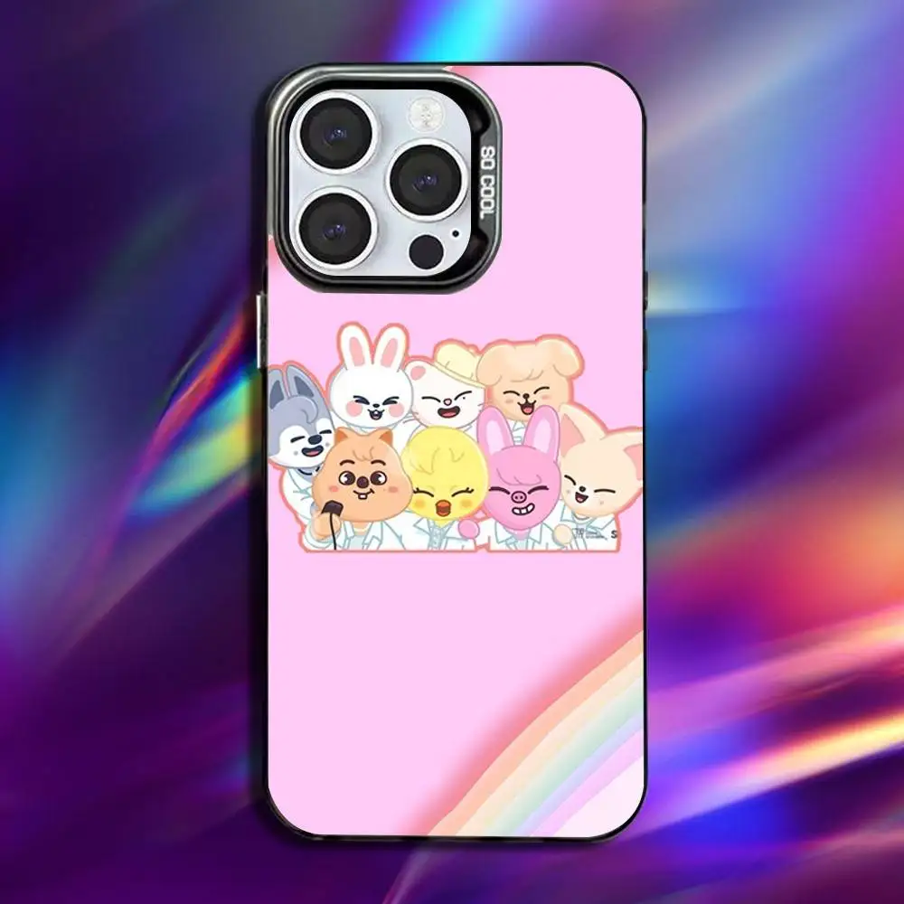 Kpop Stray-Kids Skzoo Anti-Fall Black Matte Hard Bumper Phone Case