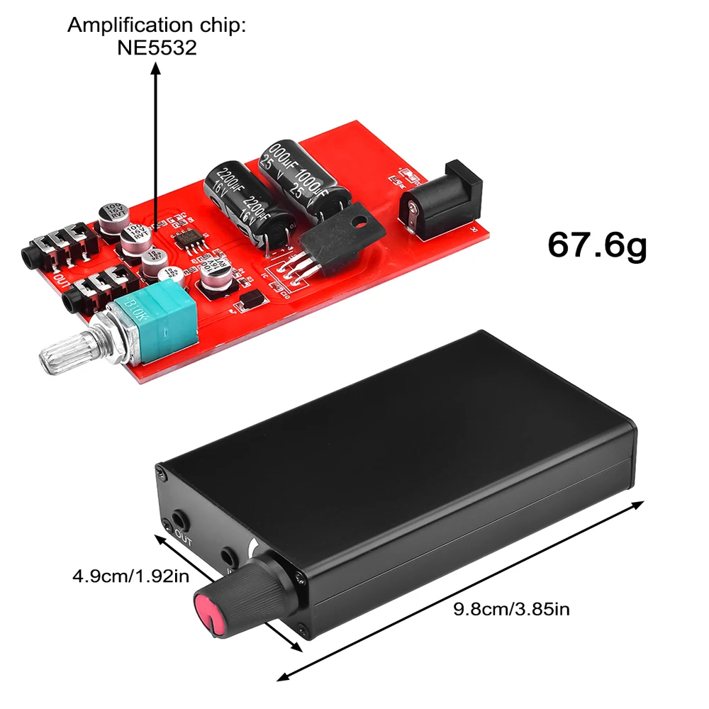 Amplifier NE5532 Preamp Preamplifier Volume Tone Control Finished Pre