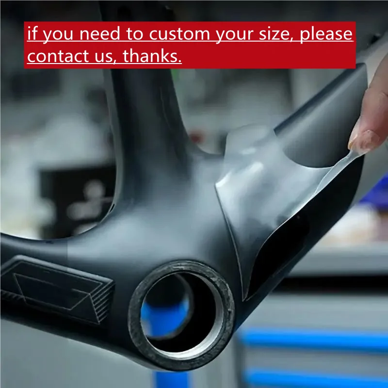 Schutzfolie für Tretlagergehäuse von Rennrädern, Kratzfester Fahrrad-Schutz, Transparente Aufkleber für Fahrräder, BB-Schutz – Detail 4