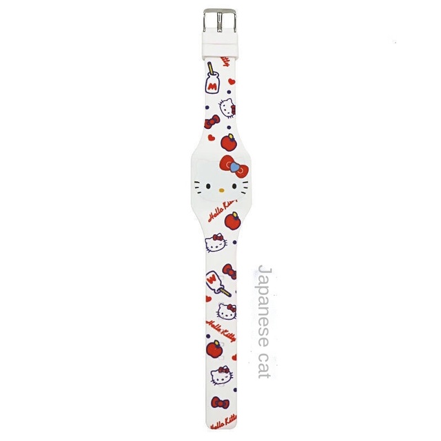 Sanrio Cartoon Children‘S Digital Watch Hello Kitty Mickey Mouse Minnie LED Display With Time Sports Watch Casual Silicone