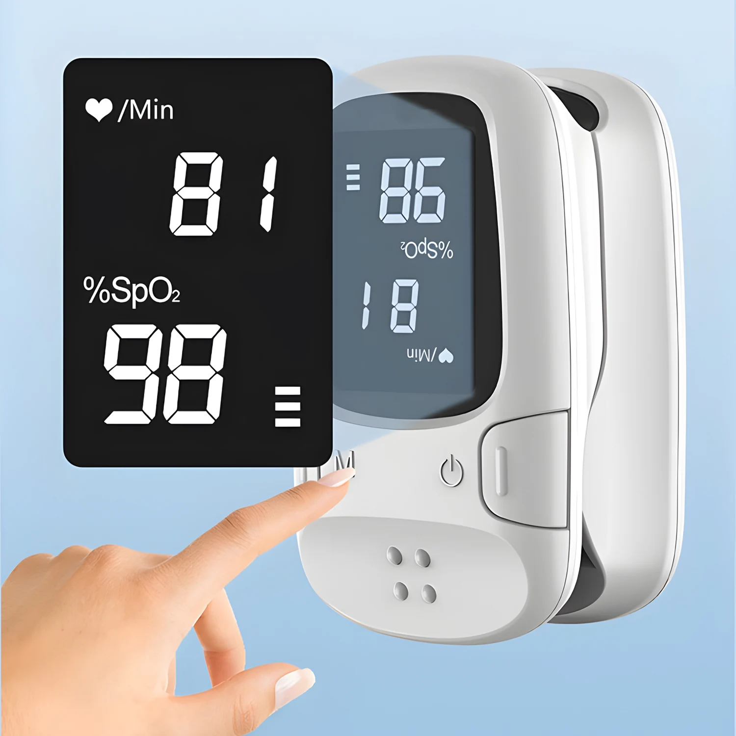 Finger Pulse Oximeter SPO2 Blood Oxygen Saturation Meter Heart Rate Monitor LCD Oximetro finger pulse oximeter