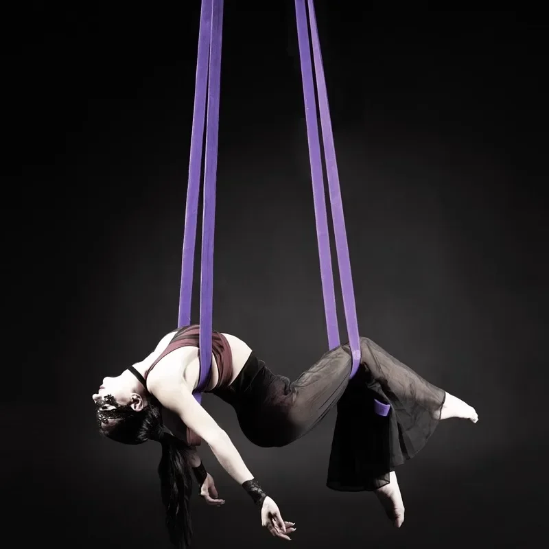 double loop Aerial Loops Aerial Straps Ropes 2 Meters suspension rope beltAerial Acrobatics Body Loop Trap Circus Apparatuses
