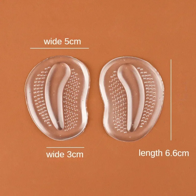 Forefoot Pads Women Silicone Invisible Metatarsal Non-slip Foot Care Cushion for High Heels Sandals Feet Pain Relief