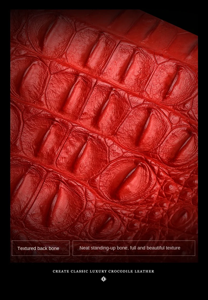 Luxury Genuine Leather Crocodile Pattern Women’s Tote Bag