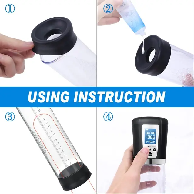 LED Automatic Rechargeable Penis Enlarger Pump - Image 3