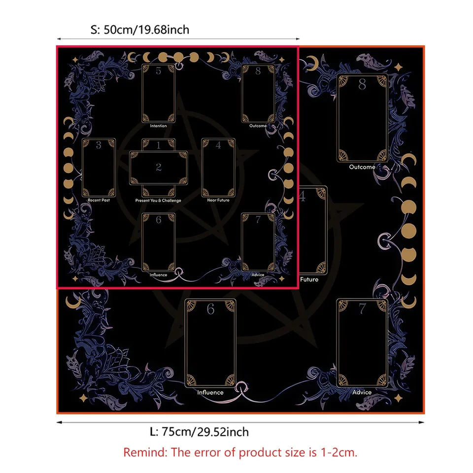 Tarot Cards Divination Table Cloth for Readers