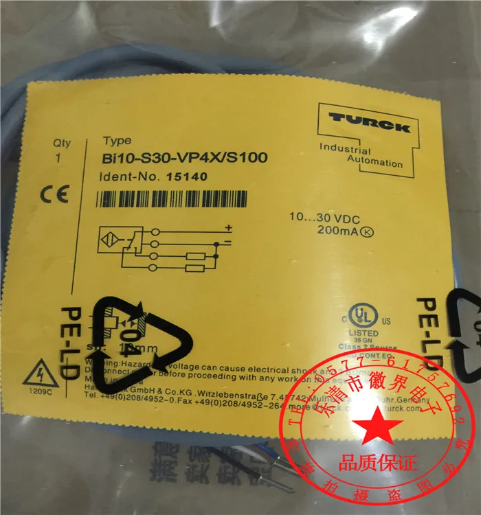 

BI10-S30-VP4X/S100 M30 Proximity Switch Sensor PNP NO 100% New High-Quality