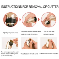 Electronic Pet Shave Clipper Hair Trimmer Set 5 Modes Rechargeable Pet Styling Beauty Supplies 2