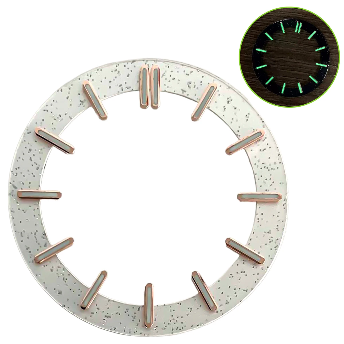 Transparent Green Luminous Circular Dial Accessory, 31.8mm