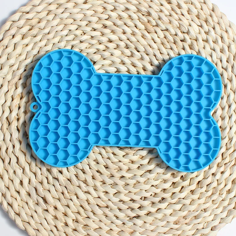 Silicone Bone Dog Lick Mat - 4 Colors