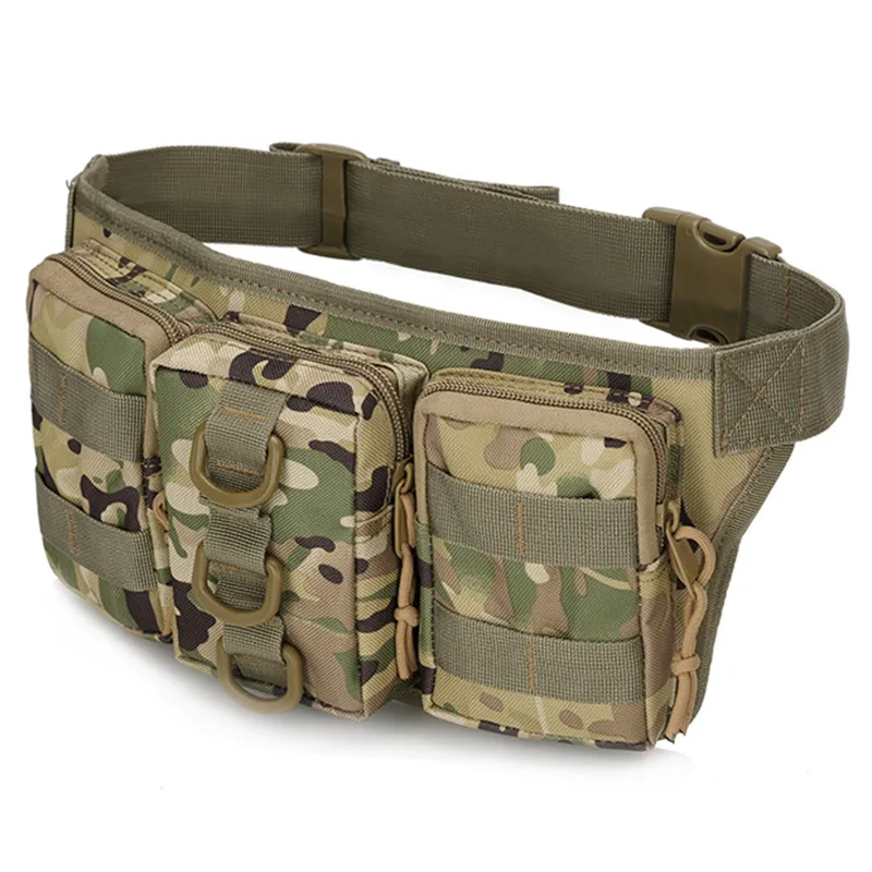 Waterproof Oxford Men Fanny Pack Tactical Military Army Waist Bag Hiking Outdoor Camping Shoulder Bum Belt Bum Sport Chest Bags 3