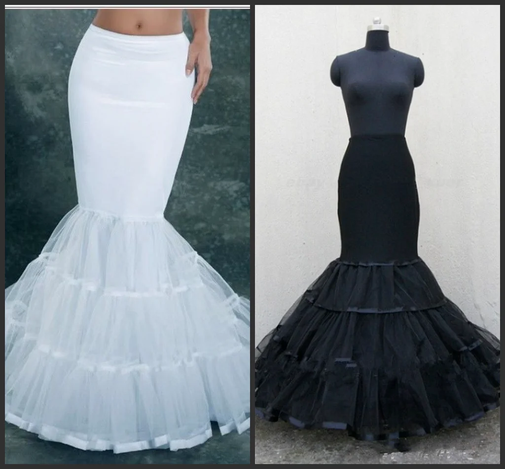 Lycra Tulle Mermaid Trumpet Style Wedding Gown Petticoat Crinoline Slip Wedding Underskirt Petticoat Underskirt