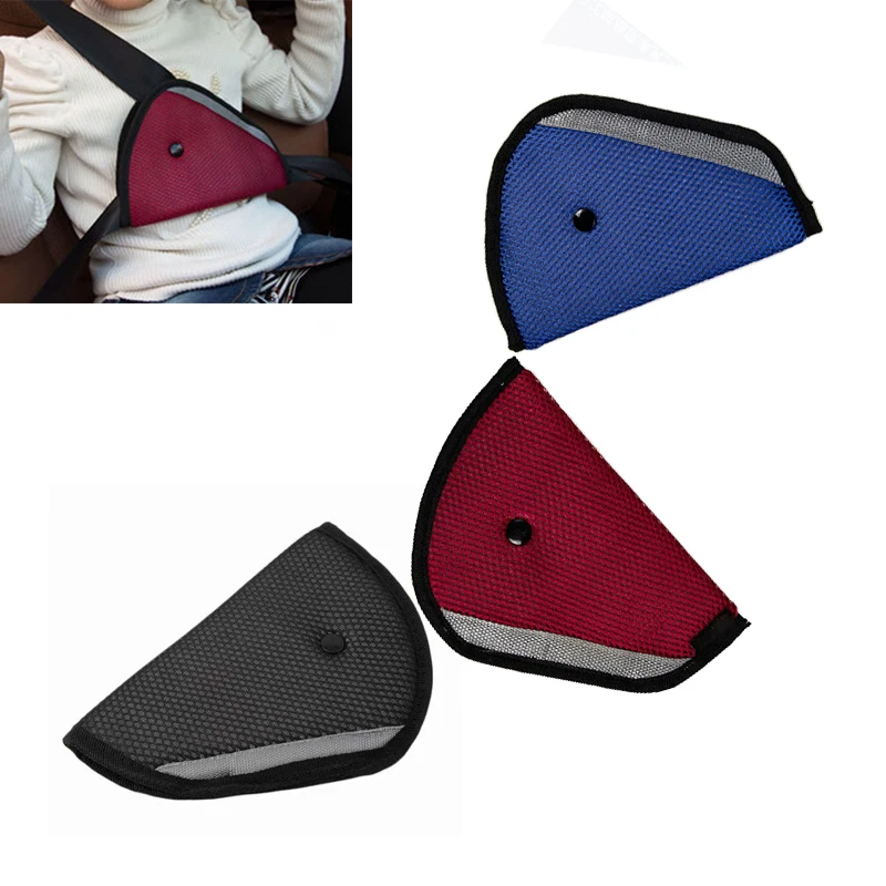 1Pcs Kid Car Safe Fit Seat Belt Adjuster Baby Safety Triangle Sturdy Protection Positioner Interior Accessories For SUV RV Bus