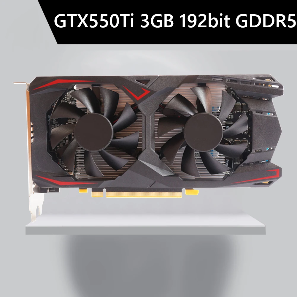 GTX550Ti GDDR5 NVIDIA Gaming Video Cards Dual Cooling Fans HDMI-Compatible PCIe Computer Gaming Video Graphic Cards