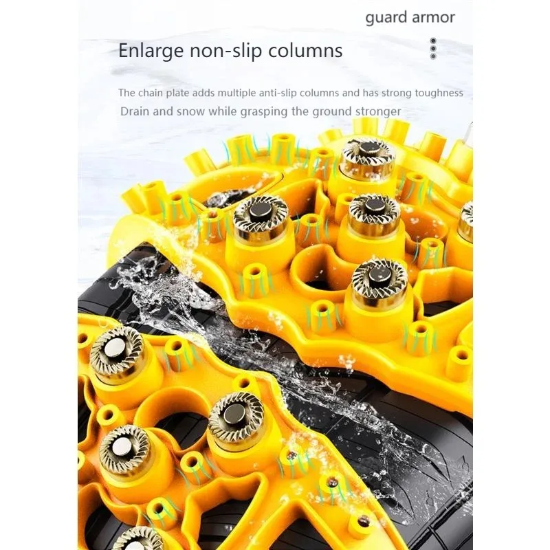 1 to 8-Pack Universal Tire Snow Chains - Heavy-Duty Steel Anti-Slip Traction for Emergency Get   Unstuck on  Ice  &  Snow