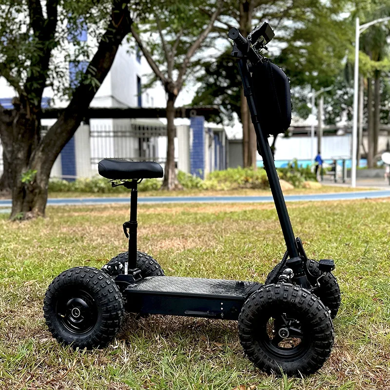 3000W 13인치 오프로드 타이어 4륜 전동 스쿠터 듀얼 드라이브 골프 카트 5060km 주행거리 E13