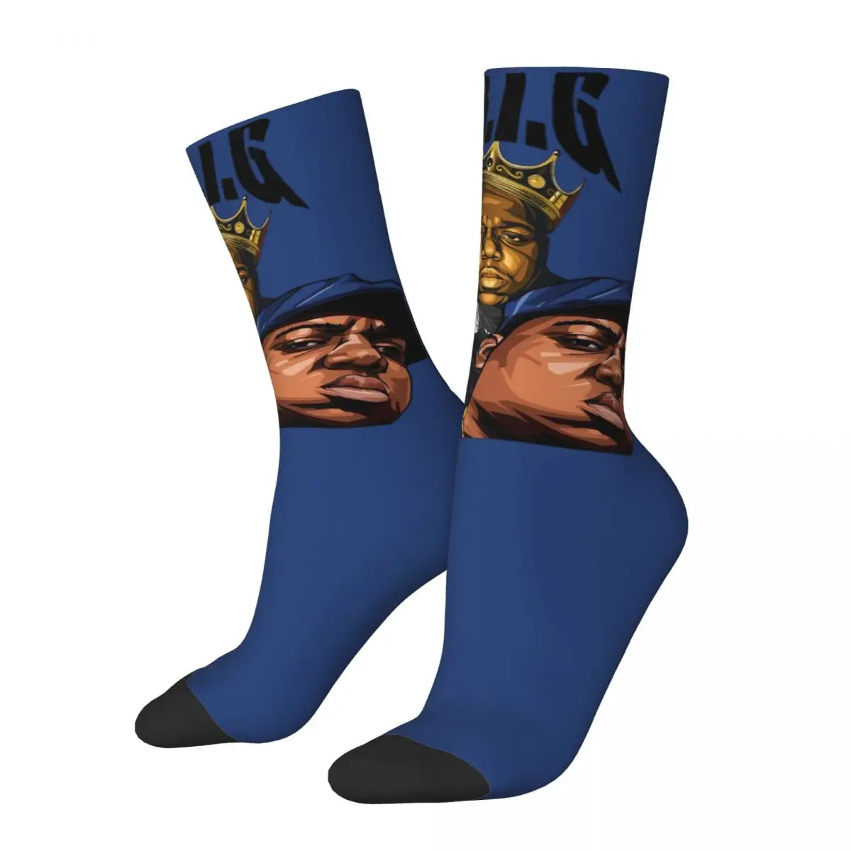 Casual Donna Uomo The Notorious Big Rapper Dress Socks Anni '90 Musicista Merchandise Skateboard Socks Warm Regali Meravigliosi