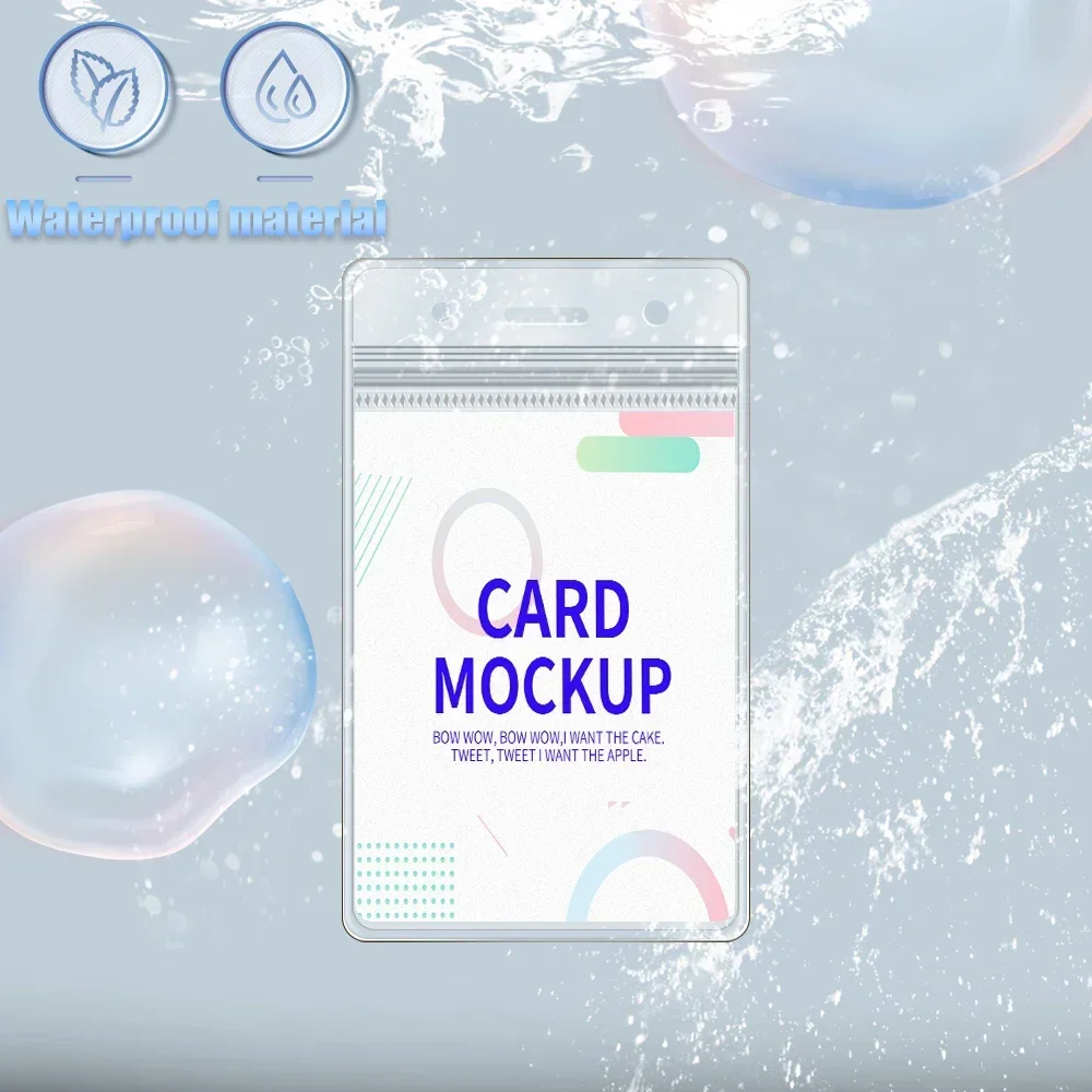 Universal Extra Thick Vertical Waterproof ID Badge and Credit Card Holder