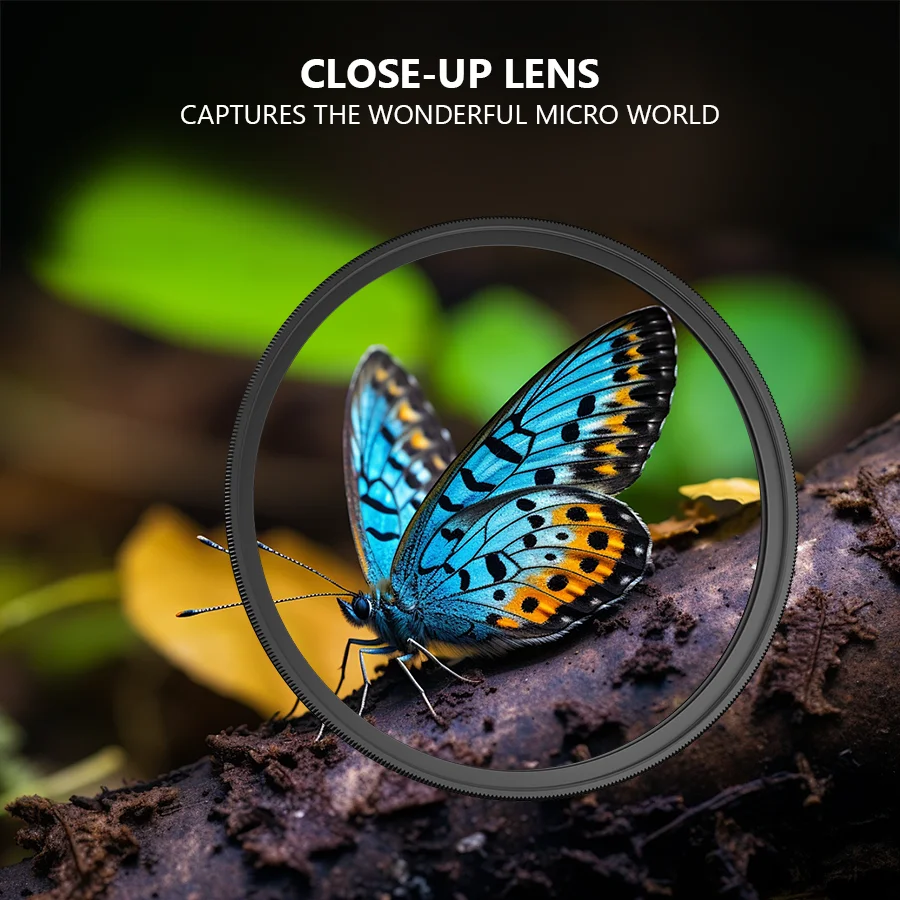 +4 Close-up Camera Filter 37 40.5 43 46 49 52 55 58 62 67 72 77 82MM Lens Filter