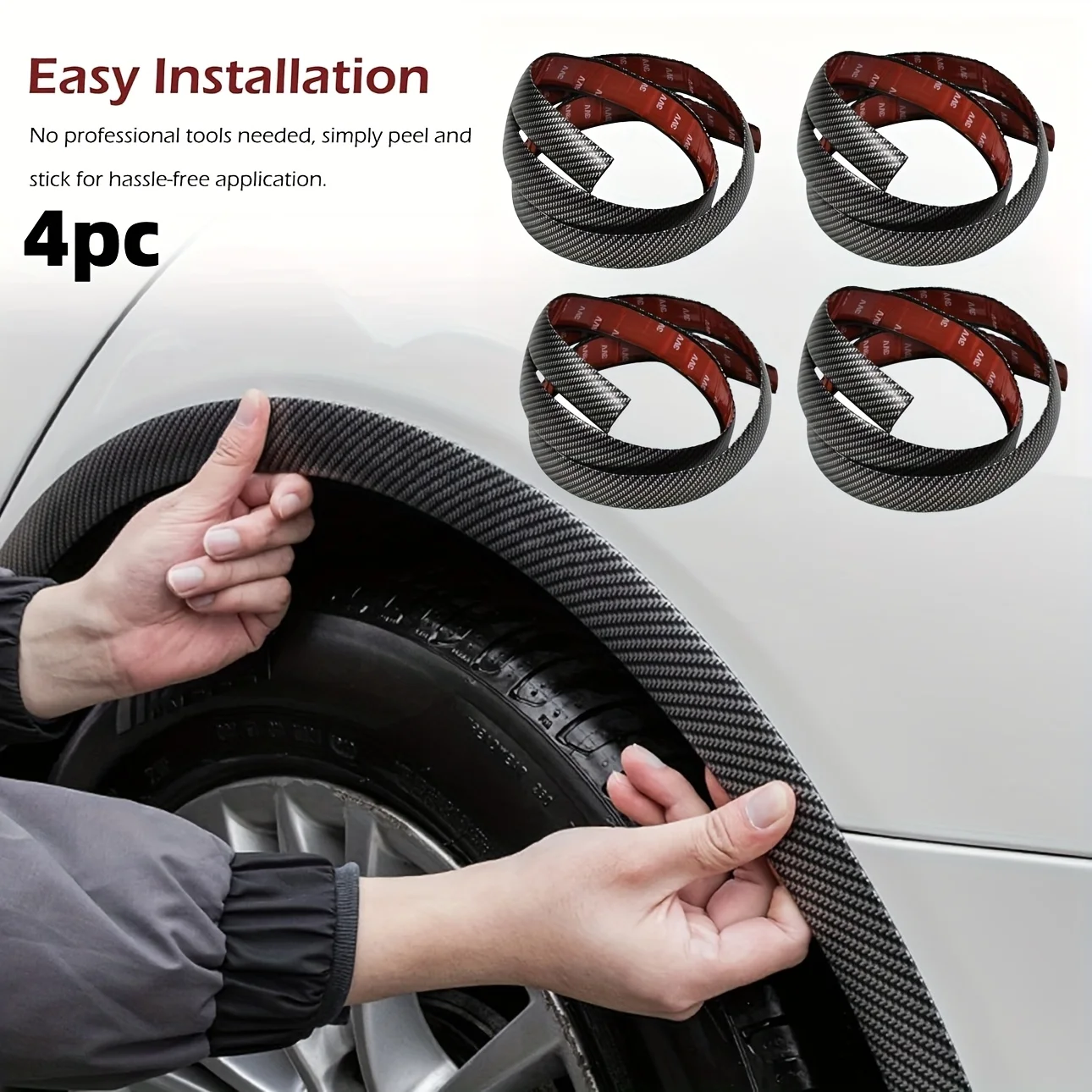 Car Door Sill Protector Anti-Scuff Pads Universal Carbon Fibre Pedal Trim Scratch-Resistant Impact Guards Boot Liner Protectors