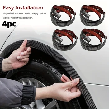 Car Door Sill Protector Anti-Scuff Pads Universal Carbon Fibre Pedal Trim Scratch-Resistant Impact Guards Boot Liner Protectors