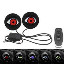 LED Demon Eye Lenses with Remote Control - 3 Inch Auto Light Retrofit Kit Accessories (2in1)