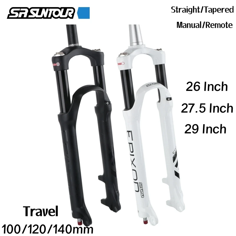 SUNTOUR EPIXON Original Bicycle Fork 26 Inch 27.5 Inch 29Inch Oil And Gas Fork (Air Resilience/Oil Damping) MTB Bike Front Fork