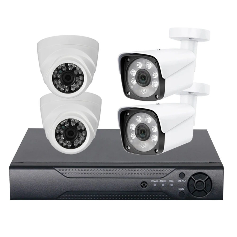 WESECUU China cheapest video recorder xvr 4 channel surveillance system cctv system camera kit security camera ahd analog camera