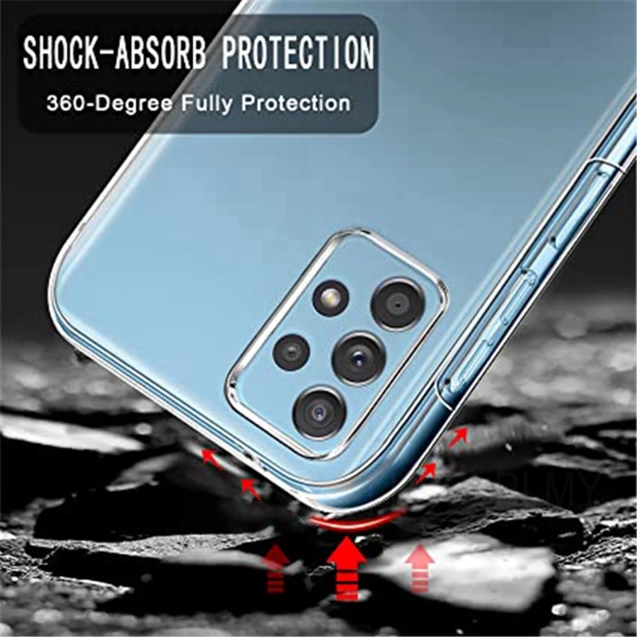 Double-Sided Clear Protective Case with Front Cover