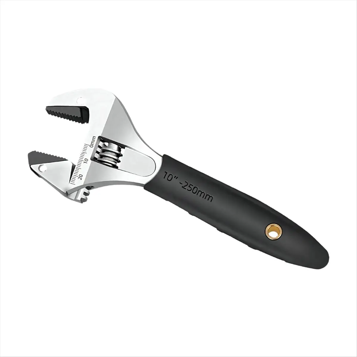 Ratchet Adjustable Wrench Self-Tightening Adjustable Wrench Multi-Function Large Opening Bathroom Wrench 10 Inches