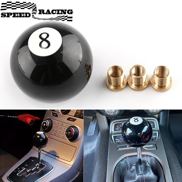 Universal Schwarz 8 Ball Schaltknauf Kurze Shifter Knob Für meist