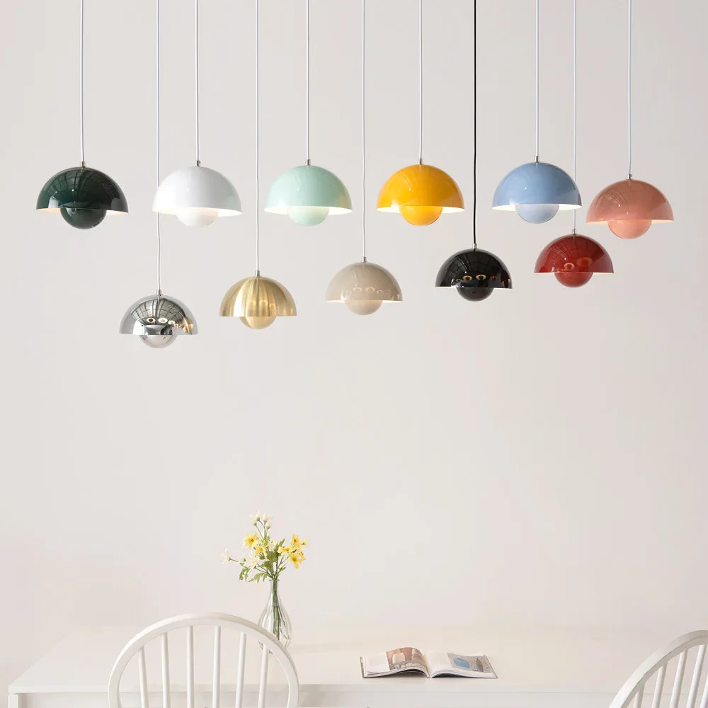 23cm Creative Chandelier Bedroom Study Restaurant Pendant Lights Decorative Lamp Multi-color Optional Modern Bud Indoor Lighting 6