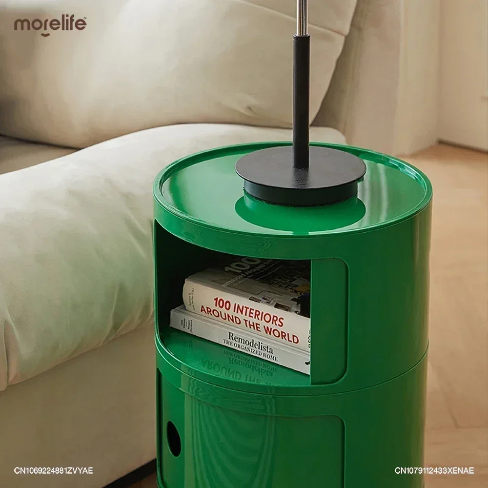 Nightstands and Coffee Tables Minimalist Round Plastic Living Room Furniture