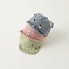 Cute Animal Baby Baseball Hat Cartoon Dinosaur Rabbit Infant Peaked Cap Solid Color Kawaii Soft Brim Kids Sun Hats 3