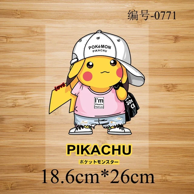 Compre Desenhar pikachu pikachu desenho ferro em remendos de transferência  para roupas infantis diy emblema lavável adesivos apliques em roupas  imprensa térmica barato - preço, frete grátis, avaliações reais com fotos —  Joom