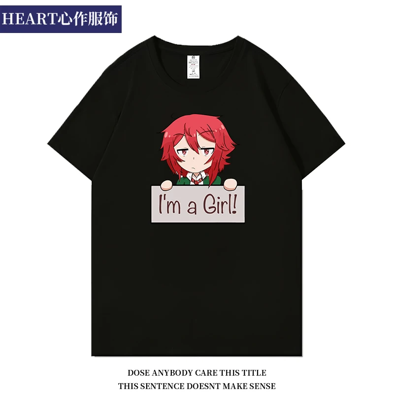 

Аниме футболка Tomo-chan Is a Girl! Томо-Чан ва оннаноко! Толстовка Aizawa Tomo, хлопковая футболка унисекс