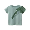 2025 Summer Children 3D Cartoon T-shirt for Boy Animal Printing Dinosaur Shark Boys T Shirt Girls Tops Tees Cartoon Kids Clothes 4