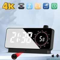 Wireless Mini clock Camera 1080P/4K with Remote Viewing, Motion Detection, Loop Storage & WiFi 2.4G for Home Security 1