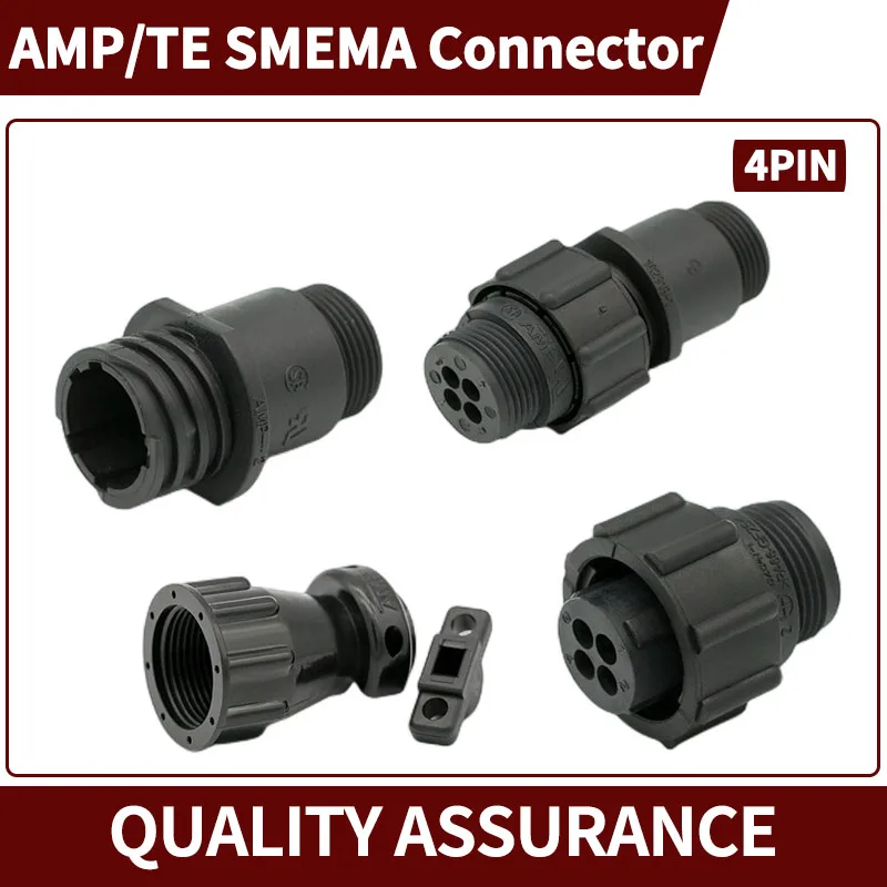 

1 Sets AMP TE 4Pin SMEMA Type 182919-1 182647-1 Connector Aviation Plug Sheath with Tail Clamp Terminal for SMT Equipment