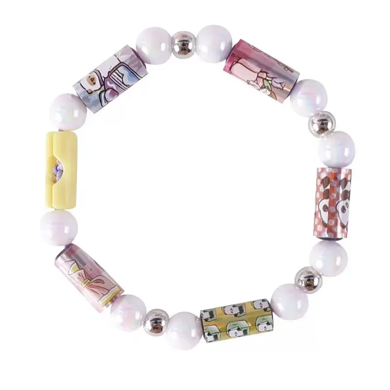 DIY Creative Sticker Bracelet Kit - Bead and Stationery Craft Set
