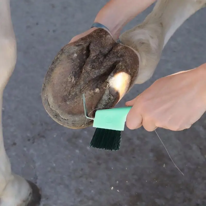 Hoof Picks For Horses 2 In 1 Horse Grooming Supplies Hoof Pick For Horse Cleaning Horse Hoof Polish Hoof Pick With Brush 3
