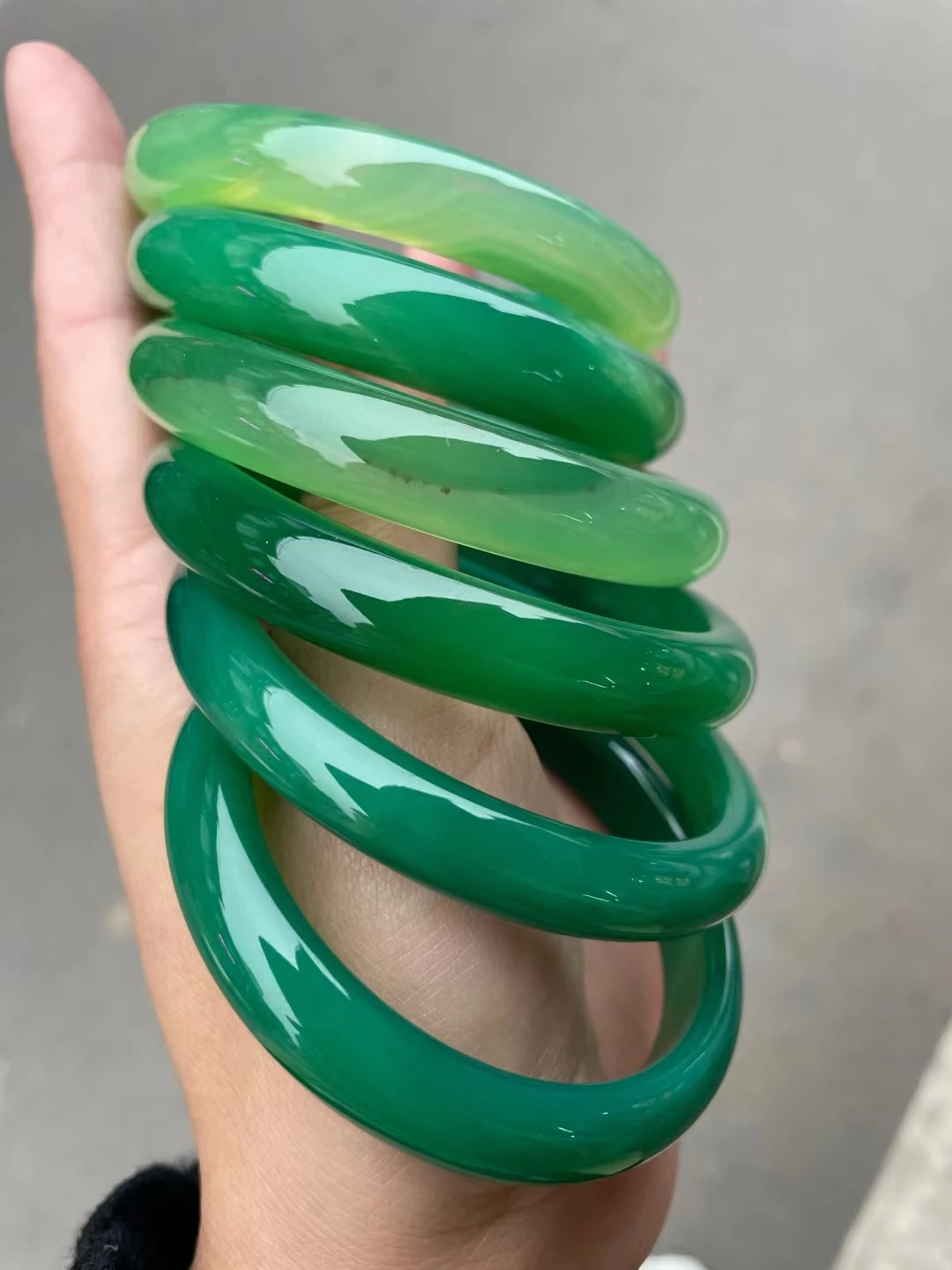 

Full Green Hand Ring Natural Jade Bracelet Perfect Emerald Bangles Noble Jewelry Accessories Nice Holiday Gift