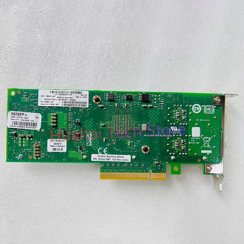 For HPE 10G Dual-port Ten Gigabit Network Adapter 562SFP+ 727055-B21 790316-001 784304-001 5 For HPE 10G Dual-port Ten Gigabit Network Adapter 562SFP+ 727055-B21 790316-001 784304-001 - Image 3