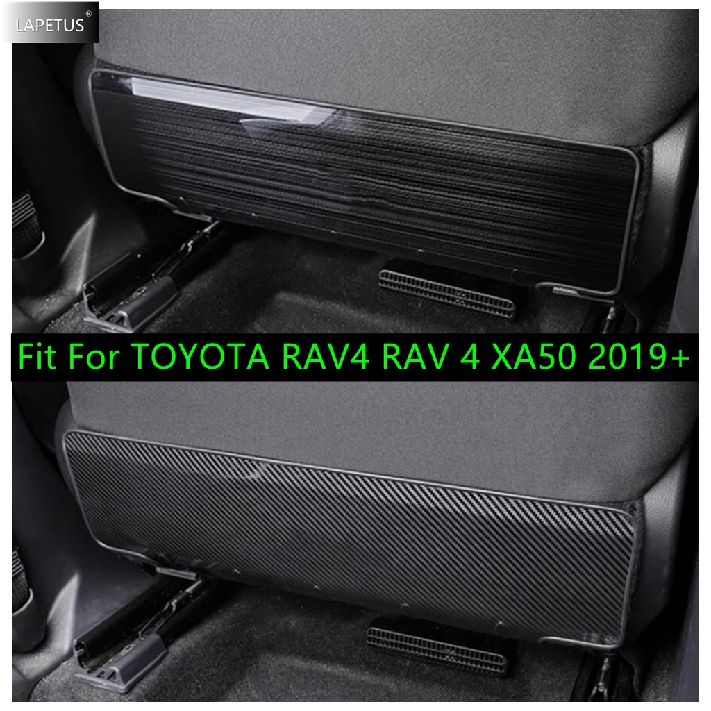 

For TOYOTA RAV4 RAV 4 XA50 2019 - 2023 Stainless Steel Car Seat Back Anti Kick Pad Protector Waterproof Child Anti Dirty Mats