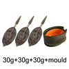 Zinc Alloy Carp Feeder Set - Quick-Release Anti-Rust Weights for Fresh/Saltwater Fishing Efficiency, 20g/30g/40g/50g, Perfect fo 5