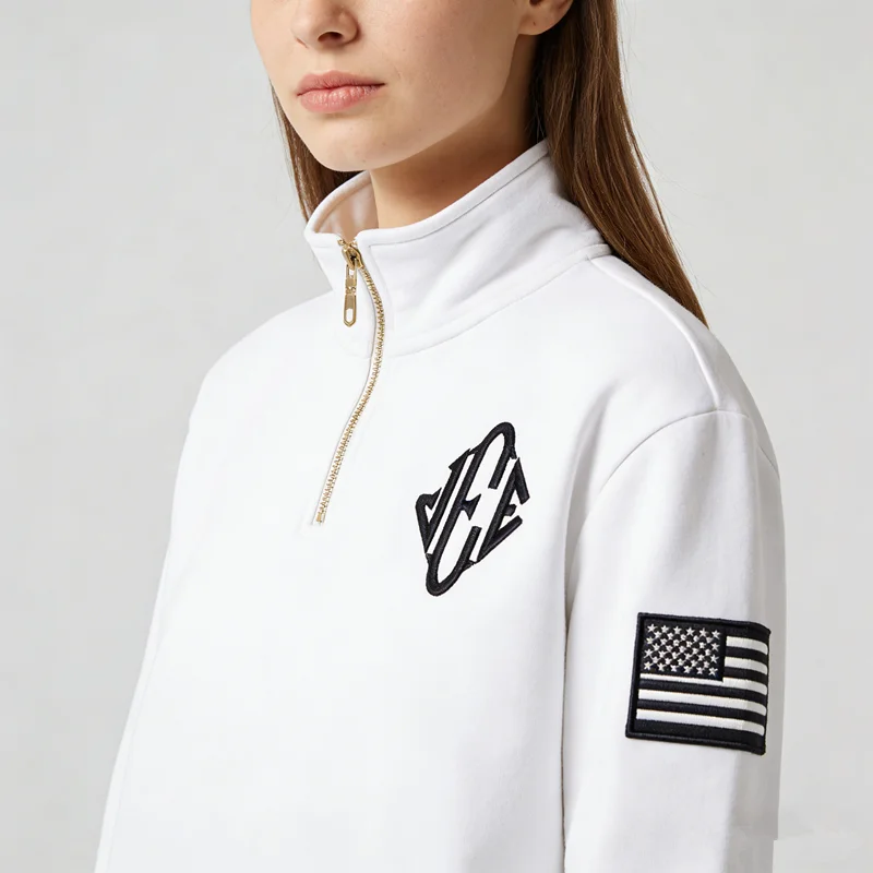 Embroidered design close-up