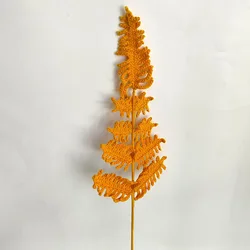 Elegant Floral Bouquet with Fern and Grass Accents (Orange)